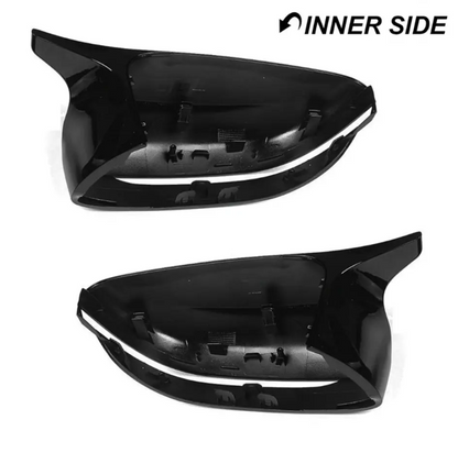 M sport stil Speilkåper sett for BMW G11, G12, G15, G20, G22, G30, (kun venstrestyrt) Blank svart