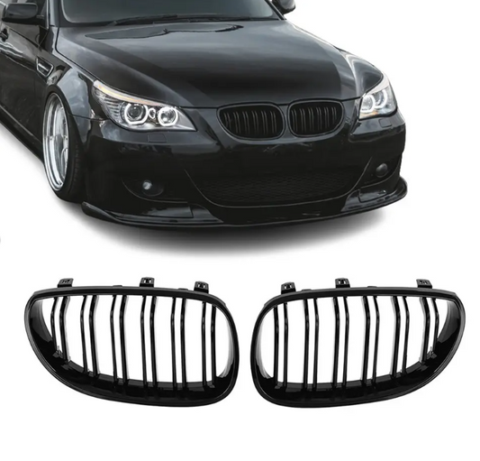 Grill E60/E61 Blank svart (03-10)