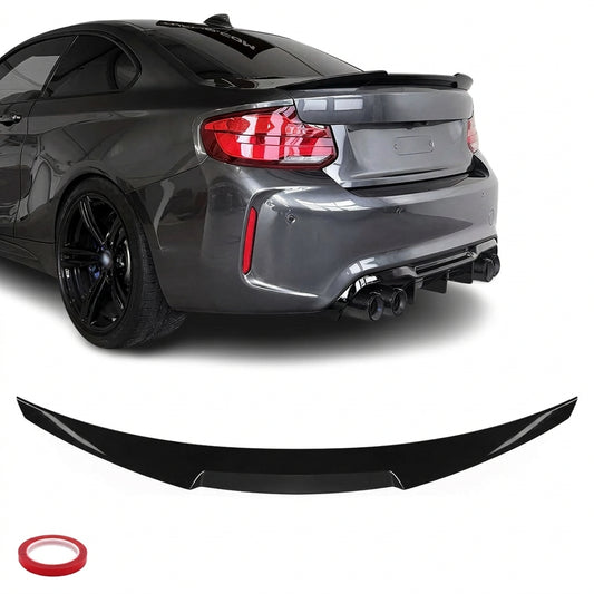 EVO M-style Bakspoiler for BMW F22 / F23 / F87, blank svart