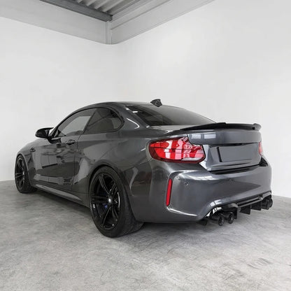 EVO M-style Bakspoiler for BMW F22 / F23 / F87, blank svart
