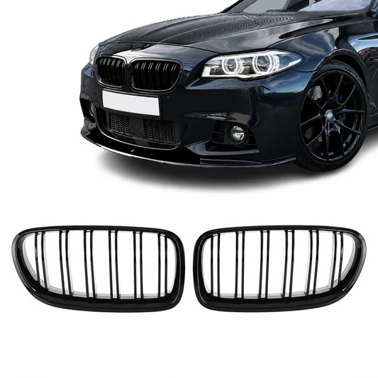 Grill F10/F11 Blank Svart dobbelt-ribbede (11-17)